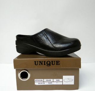 UNIQUE Nurse Shoes Comfort Clog Exquisite BlackColor