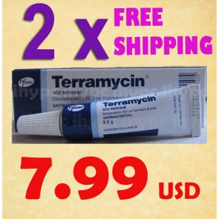 Pack Terramycin Pet Eye Ointment 3.5 Gr Antibiotic Ophthalmic Cat 
