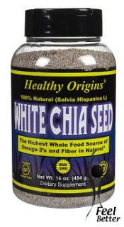 White Chia Seed 454g (1lb)   Omega 3 / 6 / 9 & Fiber