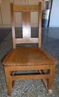 Antique Arts & Crafts Mission Style Limbert Small Rocker / Sewing 