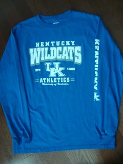 Mens Kentucky Wildcats UK 1865 Long sleeved T shirt, Large