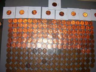 1909 2012 *Nice* Wheat Cent Lincoln Penny Collection Set