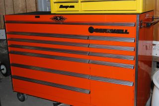 Cornwell ORANGE Rolling Cabinet Toolbox 65 1/2 x 24 x 47 Like New