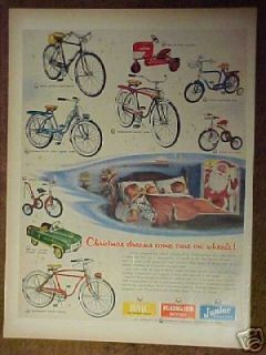 1954 Roadmaster Bicycles,Pedal Car,Tractor,Ki​ds Bike Ad