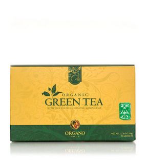 samples of Organic Green Tea Organo Gold 100% Organic Ganoderma