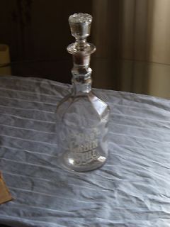 Old Cabin Still Whiskey Decanter Clear w/ cork stopper