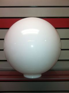 12 WHITE Acrylic Plastic Light Round pole New Globe Lamp fixture