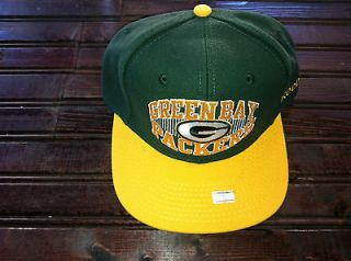 Green Bay Packers Snapback Hat Reebok flat bill Green & Yellow