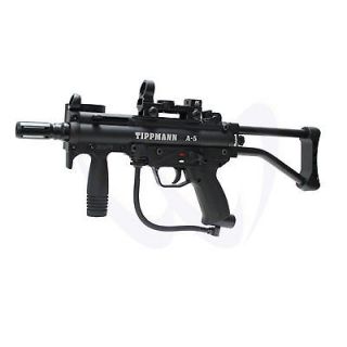 Tippmann A5 A 5 Paintball Sniper Gun w/ Red Green Dot Stock 3 SMG 