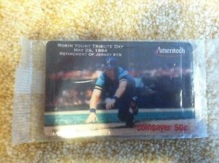 1994 AMERITECH ROBIN YOUNT DAY PHONE CARD MILWAUKEE BREWERS MAY 29 