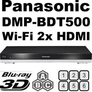 PANASONIC DMP BDT500 3D Wi Fi All Zone Multi Region Code Free Blu Ray 