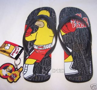 The Simpsons Homer Boxing Mens Printed Thongs Size 8 New