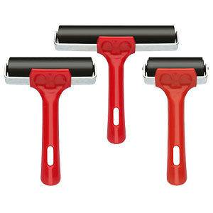 LINO PAINT or INK HARD RUBBER BRAYER BLOCK PRINTING ROLLERS 65mm 100mm 
