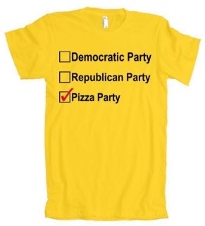 Democratic Republican Pizza Party American Apparel T Shirt