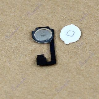   Replacement Home Button Key With Repair Part Flex Cable For iphone 4G
