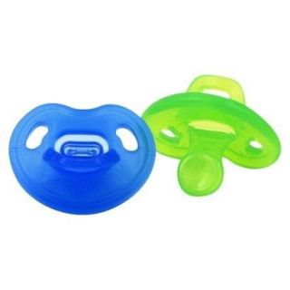 Nuk Soft Orthostar Solid Silicone Orthodontic Pacifier 0 6M Blue/Green
