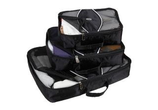 Bundle Monster 3pc Suitcase Luggage Packing Utility Organizer Cube 