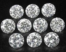 10 Pc Lot 2 mm Round Diamond Cut Fine Sparkling Natural White Topaz 