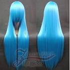 Hitman Reborn Bluebell 80CM Light Blue Long straight Cosplay Wig
