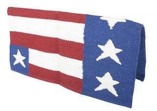   Fancy Western 35 X 36 US American Usa Flag Wool Horse Saddle Blanket