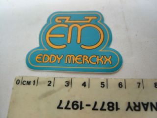 NOS Eddy Merckx World Bicycle Frame Sticker Original