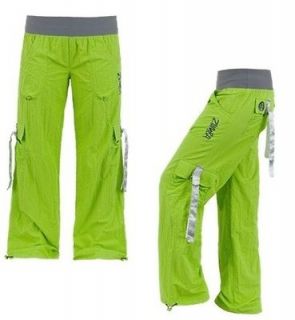 Zumba Wear Samba Cargo Pants Green Gray XL NWT COMFY BRAND NEW UNIQUE 