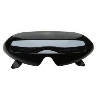   Shield Lens Oval Party Novelty Wrap Space Cadet Raver Sunglasses 8125