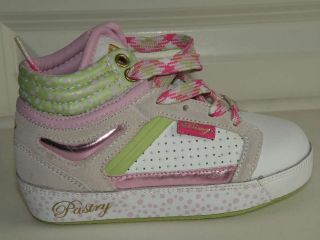 Pastry White Leather Tennis Sneaker LITTLE Toddler Girls Shoe NEW