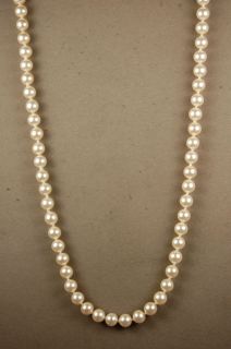   Mikimi Spanish Man Made Pearl Necklace from Mallorca, Spain. 20 inches