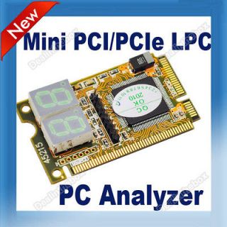 Mini PCI /PCI E LPC PC Motherboard Analyzer Tester POST Card 2 Digit 