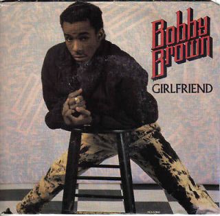 Bobby Brown mint 45 rpm Girlfriend with picture sleeve