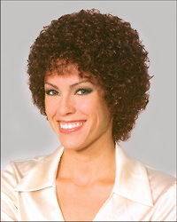   WIG BROWN BLACK BLONDE 60S 70S DISCO WOMAN CURLS SMALL AFRO WIG 1229