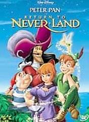 Disneys Return to Never Land (DVD, 2002) Neverland Peter Pan