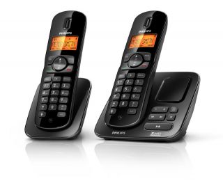 Philips CD1752 Dect Cordless Phone (2) Twin Pack 50 Name 12Hrs Talk 