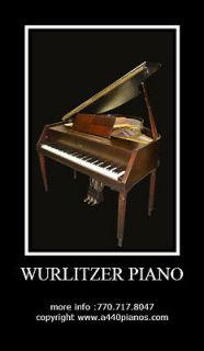   CASE WURLITZER 48 GRAND PIANO &STEINWAY BENCH (WWW.A440PIANO​S