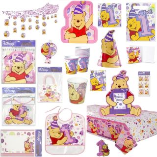 PINK Winnie the POOH GIRLS 1st Birthday Party Supplies ~ Pick 1 or 