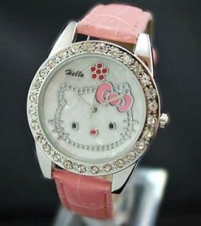   kitty watch awesome quality crystal pink  USA SELLER