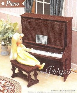 Piano & Bench, pc patterns fit Barbie fashion dolls