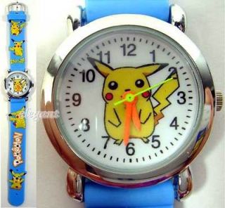 Nintendo Pikachu Pokemon Monsters Children Kids Wrist Quartz Watch 