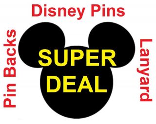 SUPER DEAL 100 Pins, a Lanyards, Pin backs & More / Disney Trading 