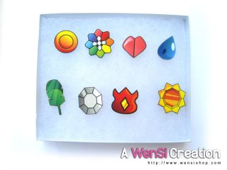 Pokemon Gym Badges Pins Indigo League