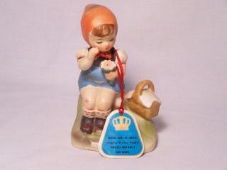 Erich Stauffer Picnic Time Girl with a Picnic Basket Figurine #55 