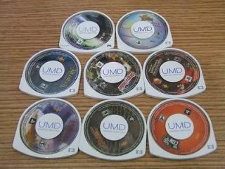 Bluk Lot of 8 X Sony PlayStation Portable PSP Games
