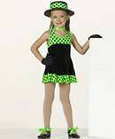   Skate Costume Ballet Tap Jazz Teacher Group  A575 Dress Lime Blue Pink
