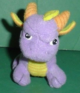 Spyro the Dragon Small Mini Plush Toy Playstation 3 4 inches long HTF 