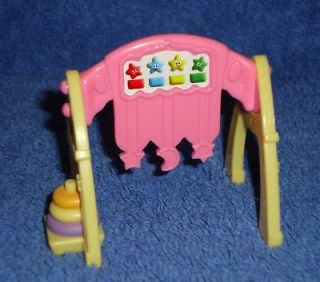 Fisher Price Loving Family Dollhouse Pink Yellow Activity Floor Gym!