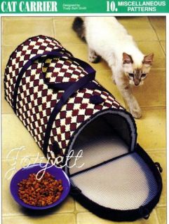 Cat Carrier, Annies plastic canvas pattern