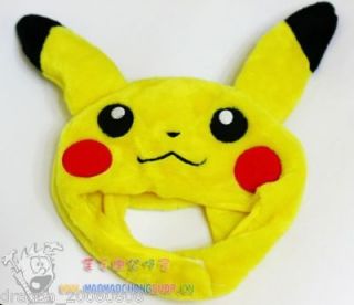 Pokemon Moscot Pikachu Hat Cap Costume Plush Cosplay Soft Gift Hot 