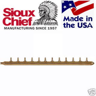 12 port 1/2 PEX Plumbing Manifold Sioux Chief SWEAT