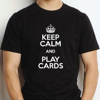   AND PLAY CARDS T SHIRT SIZES S M L XL XXL PLAYING POKER TABLE PONTOON